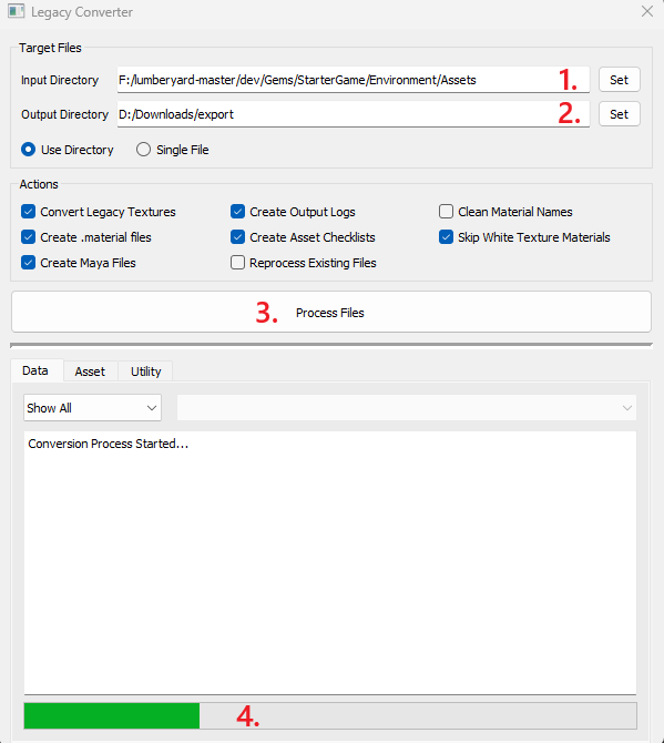 Legacy Asset Converter