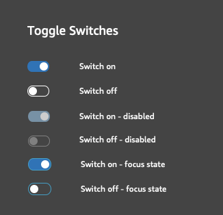 component toggle switch style