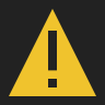 O3DE Standard Warning Icon