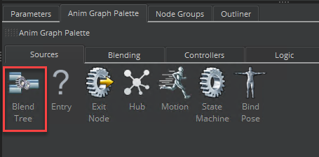 BlendTree icon in Anim Graph Palette