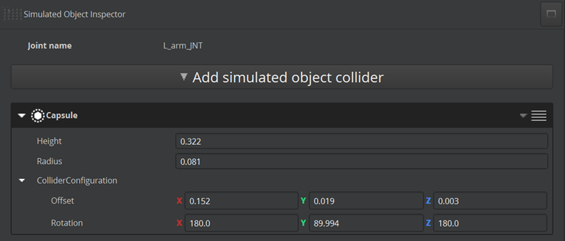 Create a simulated object collider for the arm and make changes, so that it’s slightly larger than the actor’s shape.