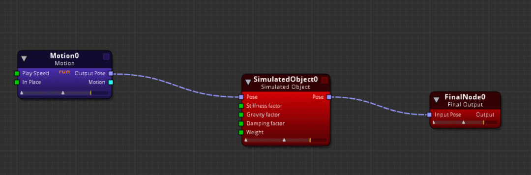 Enable debug mode for the simulated object in the anim graph.