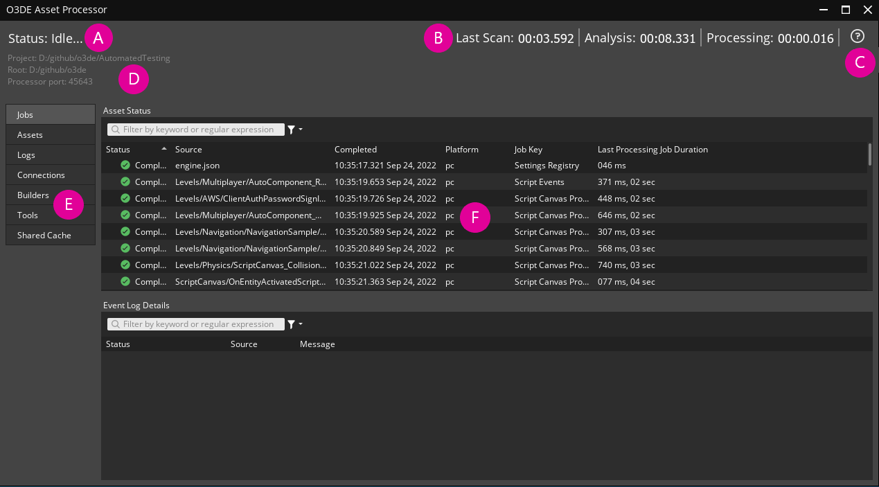 Asset Processor UI