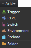 Select the type of control you want to add