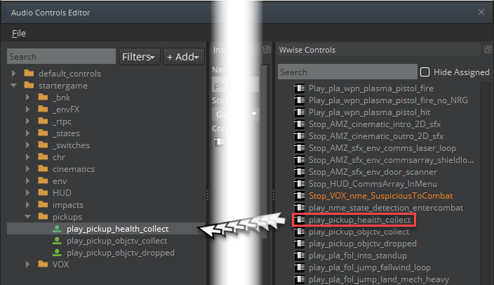 Drag a middleware control directly into the ATL Controls pane to create a new control.