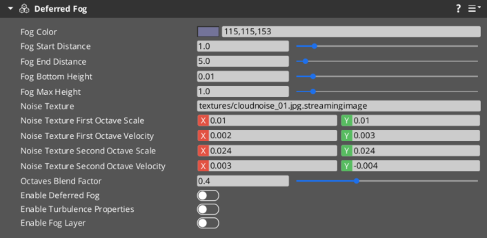 Deferred Fog component interface