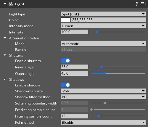 light-component-spot-disk-light-type