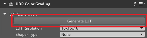 HDR Color Grading Generate LUT