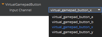 Input Channel selection for the VirtualGamepadButton.