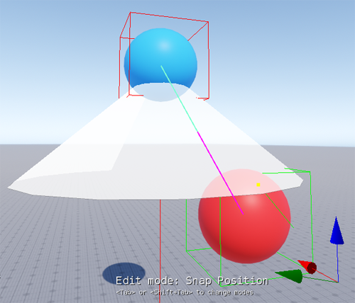 PhysX joint snap position mode