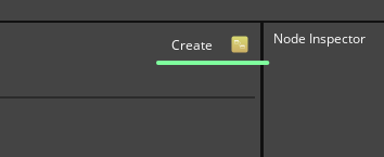 Use the function create button as an alternate method for creating a new Script Canvas graph file.