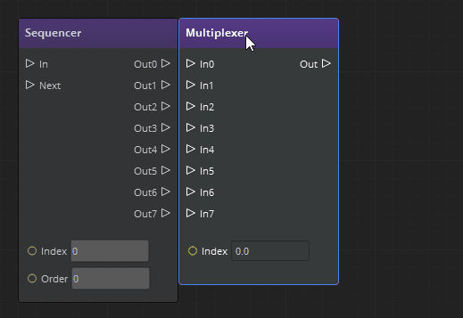 Connecting two existing nodes by superimposing them in the Script Canvas Editor.