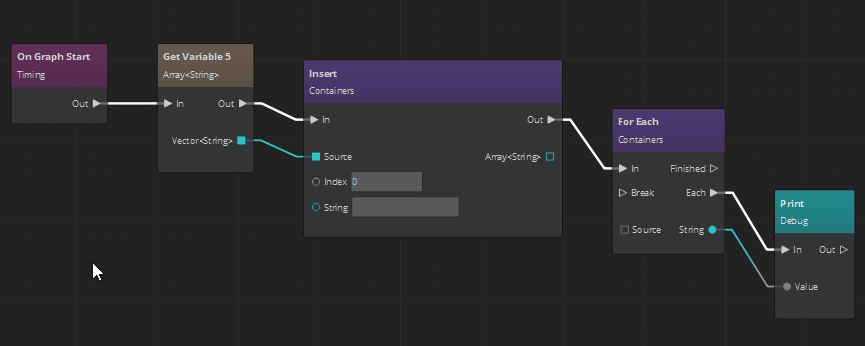 Aligning nodes to the right in the Script Canvas Editor using keyboard.