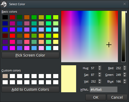 Choose or create a color for a group node in the Script Canvas Editor.