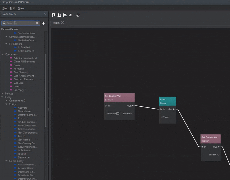 Visiting all instances of a node in a graph in the Script Canvas Editor.